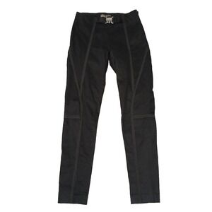 Zara Basic Z1975 Denim Women's Size 4 Small Solid Black Lightweight Casual Pants